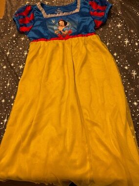 Disney Yellow & Blue Snow Princess Nightgown